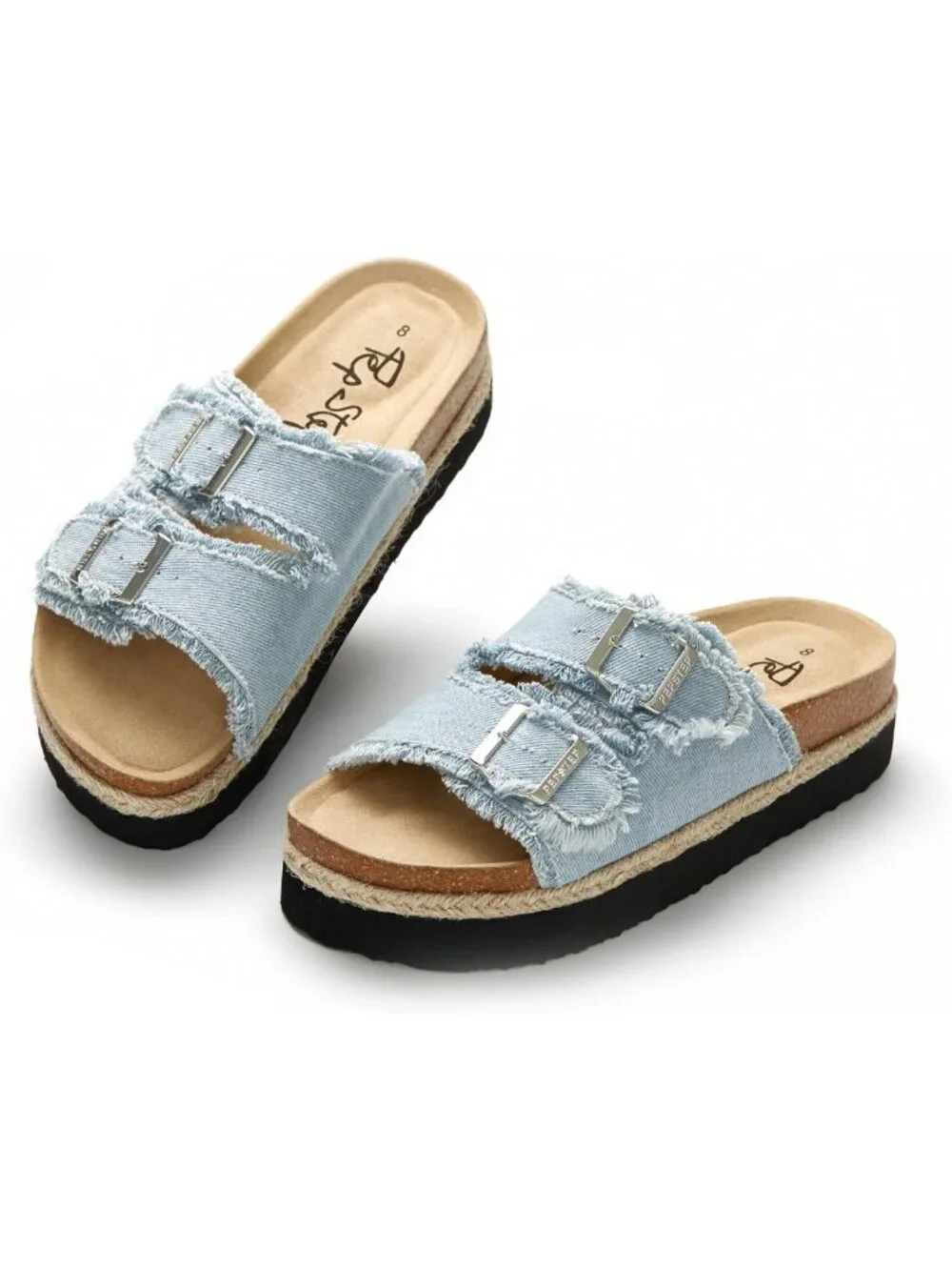 Comfortable Women's Slide Sandals with Soft Cork Footbed & Stylish Platform